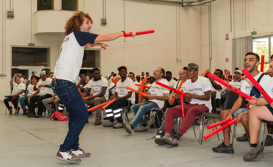 team building piacenza boomwhackers tubi sonori ikea musica ritmo convention incentive