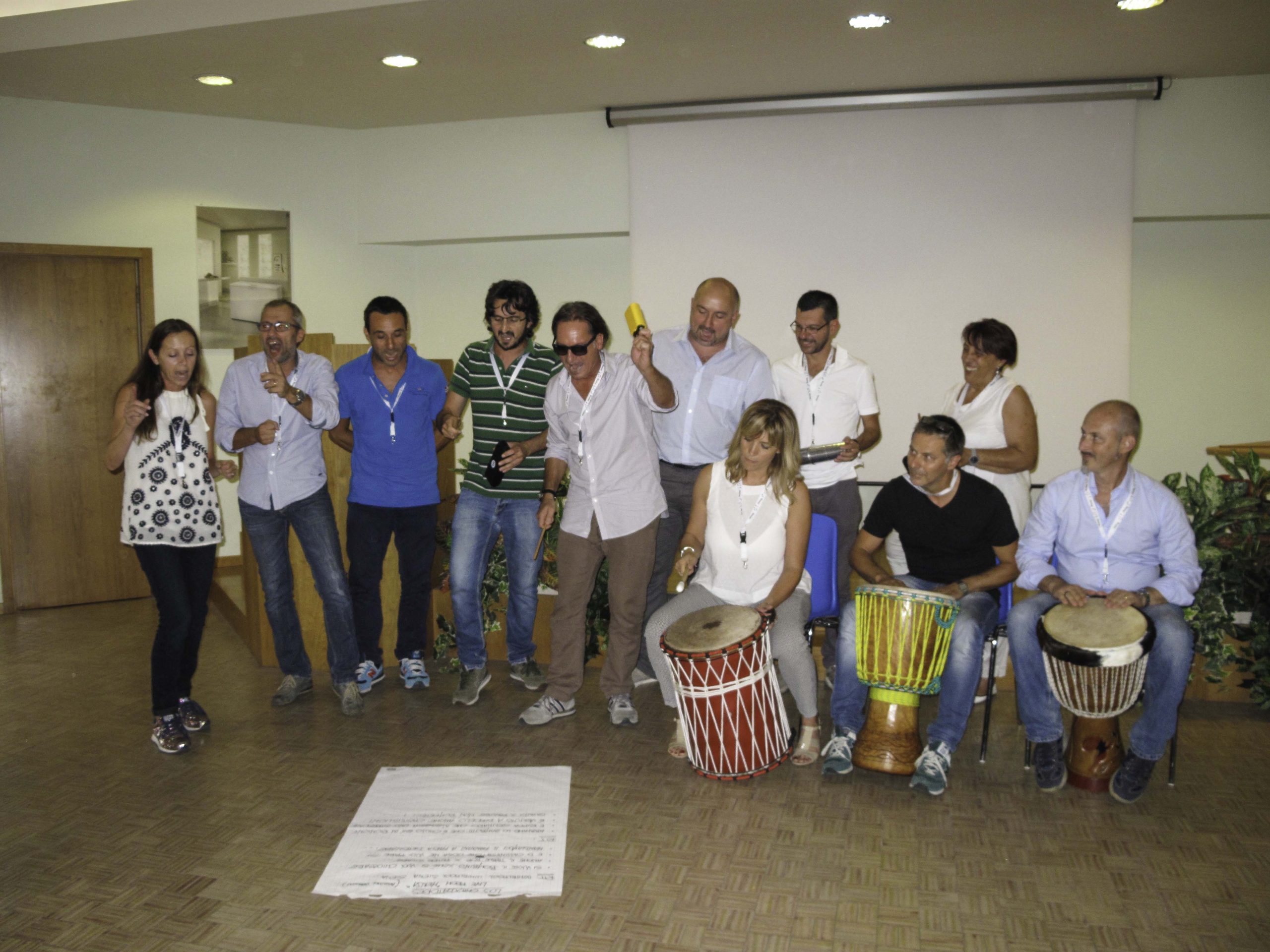 team building siena drum circle body percussion onebeat musica