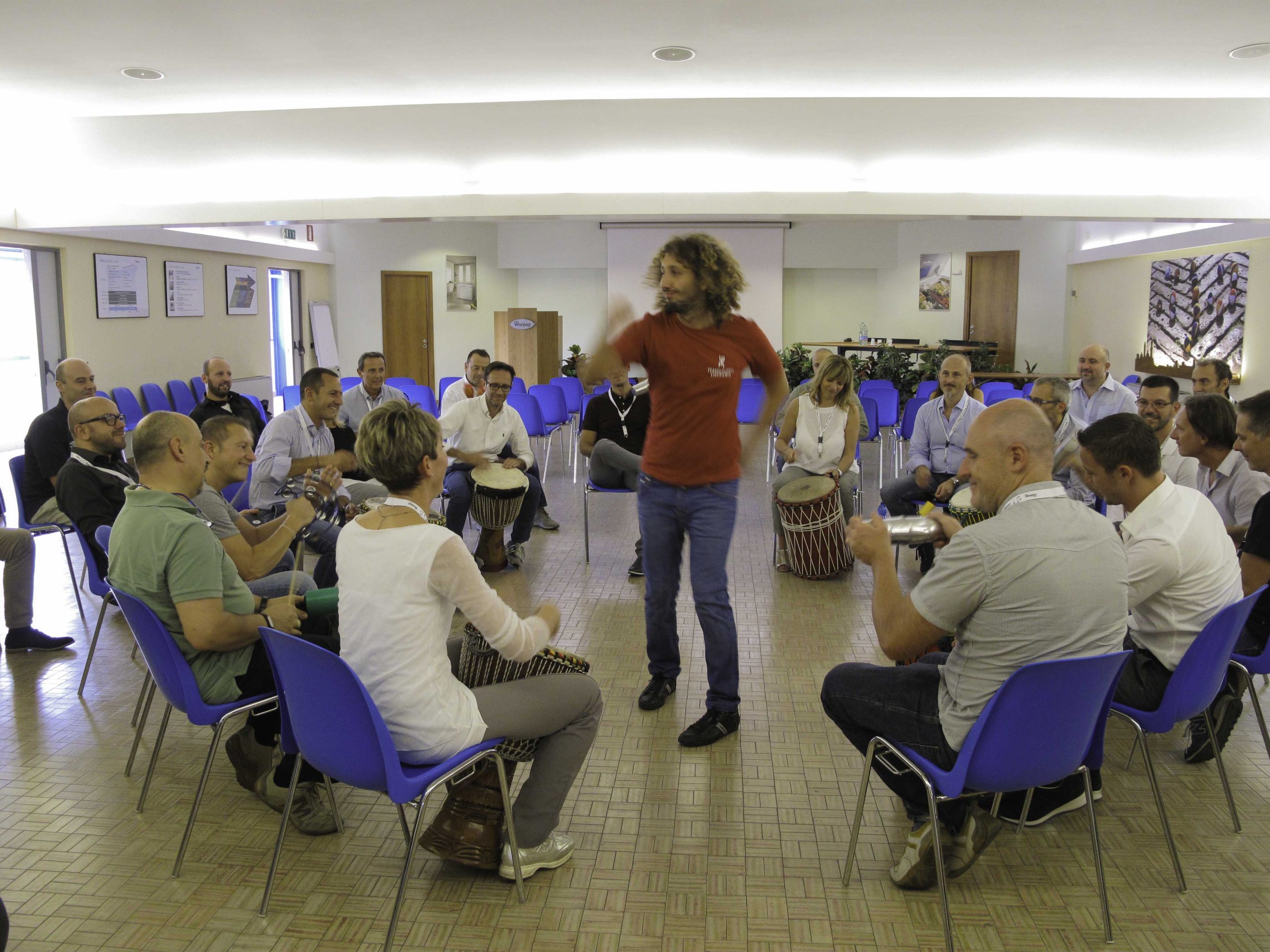 team building siena drum circle body percussion onebeat musica